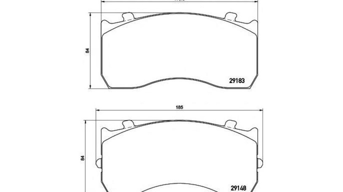 Set placute frana Mercedes ACCELO 2003-2016 #3 0004211010