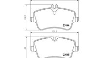 Set placute frana Mercedes C-CLASS (W203) 2000-200...