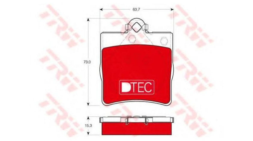 Set placute frana Mercedes CLK (C208) 1997-2002 #2 0024207120