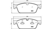 Set placute frana Mercedes GL-CLASS (X166) 2012-20...