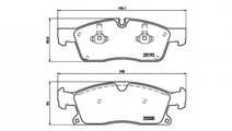 Set placute frana Mercedes GLE (W166) 2015- #2 006...