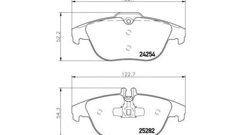 Set placute frana Mercedes GLK-CLASS (X204) 2008-2016 #2 0054204920