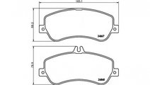 Set placute frana Mercedes GLK-CLASS (X204) 2008-2...