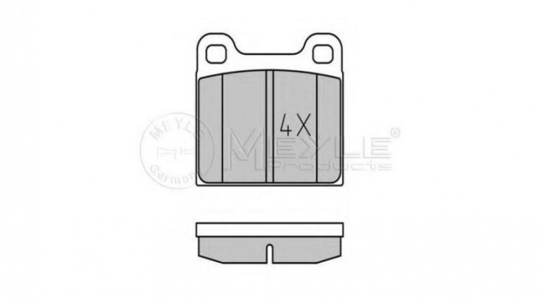 Set placute frana Mercedes S-CLASS (W116) 1972-1980 #2 0004205720