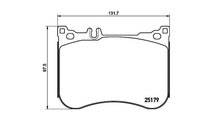 Set placute frana Mercedes S-CLASS (W222, V222, X2...