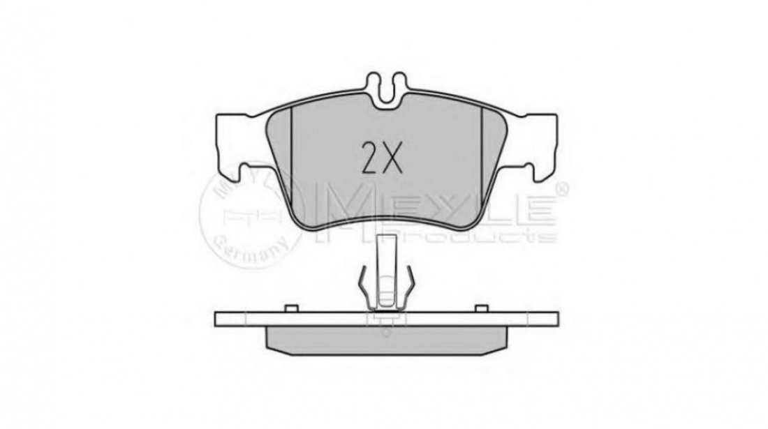 Set placute frana Mercedes SL (R230) 2001-2012 #2 0004230230