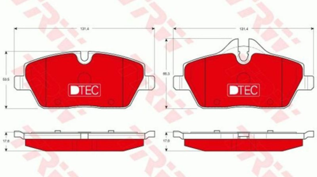 Set placute frana MINI MINI CLUBMAN (R55) 2007-2016 #2 0252391517