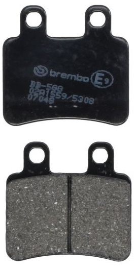 Set Placute Frana Moto Fata / Spate Brembo Derbi Boulevard, Cross City, Senda, Terra; Italjet Jet Set, Millenium; Peugeot Elyseo, Elystar 50-600 2000-2008 07048