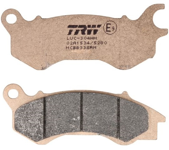 Set Placute Frana Moto Fata / Spate Trw Honda NSC, PCX 50-150 2010-2019 MCB833SRM