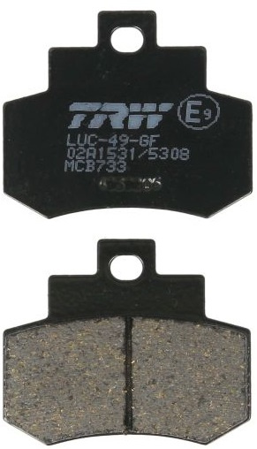 Set Placute Frana Moto Fata / Spate Trw Kymco Dink, Grand Dink 250 2000-2005 MCB733
