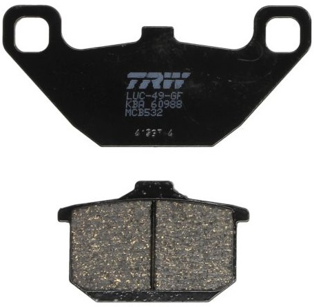 Set Placute Frana Moto Fata / Spate Trw MCB532