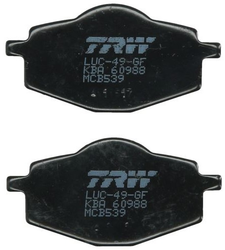 Set Placute Frana Moto Fata / Spate Trw MCB539