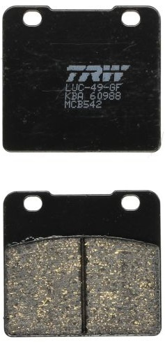 Set Placute Frana Moto Fata / Spate Trw MCB542