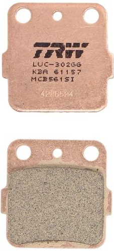Set Placute Frana Moto Fata / Spate Trw MCB561SI