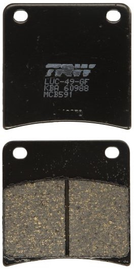 Set Placute Frana Moto Fata / Spate Trw MCB591