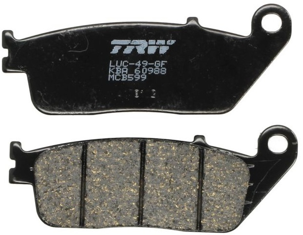 Set Placute Frana Moto Fata / Spate Trw MCB599