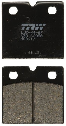 Set Placute Frana Moto Fata / Spate Trw MCB617