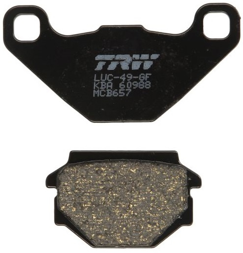 Set Placute Frana Moto Fata / Spate Trw MCB657