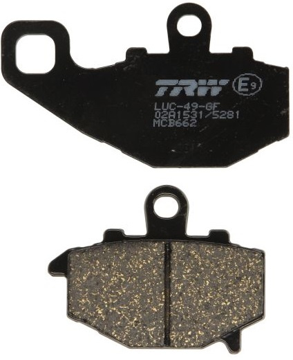 Set Placute Frana Moto Fata / Spate Trw MCB662
