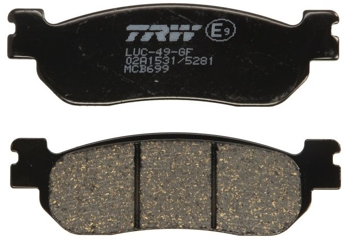 Set Placute Frana Moto Fata / Spate Trw MCB699
