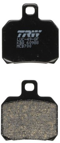 Set Placute Frana Moto Fata / Spate Trw MCB700