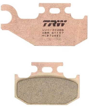Set Placute Frana Moto Fata / Spate Trw MCB724SI