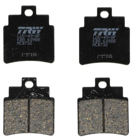 Set Placute Frana Moto Fata / Spate Trw MCB732