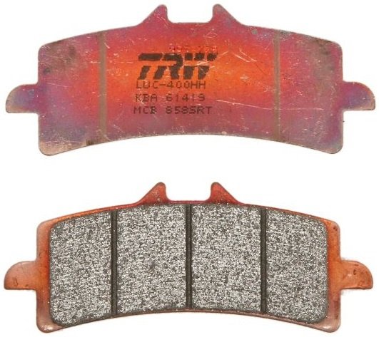 Set Placute Frana Moto Fata Trw Aprilia RSV; Benelli Impeto, Tesi; Bimota DB; Bmw HP2, HP4, S; Ducati 1098, 1198, 848, Desmosedici 600-1400 MCB858SRT