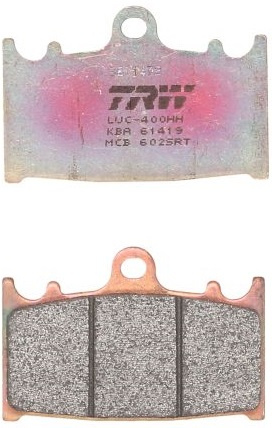 Set Placute Frana Moto Fata Trw Kawasaki GPZ, KLZ, VN, ZX, ZX-6R, ZX-9R, ZZR; SUZUKI GSF, GSR, GSX, GSX-R, RGV, SV, TL 250-2000 1989-2019 MCB602SRT