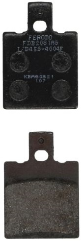 Set Placute Frana Moto Spate Ferodo FDB2081AG