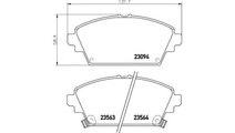 Set placute frana Nissan ALMERA TINO (V10) 2000-20...