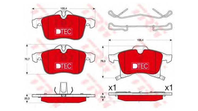 Set placute frana Opel ASTRA G Cabriolet (F67) 2001-2005 #3 0252311619W