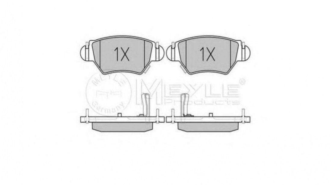 Set placute frana Opel ASTRA G cupe (F07_) 2000-2005 #2 0252325817