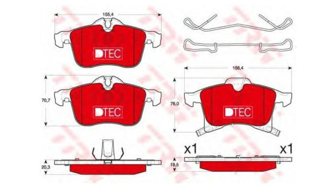 Set placute frana Opel CORSA C caroserie (F08, W5L) 2000-2016 #3 0252311619W