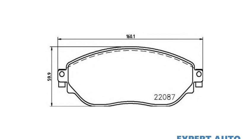 Set placute frana Opel VIVARO caroserie 2014-2016 #2 2208701