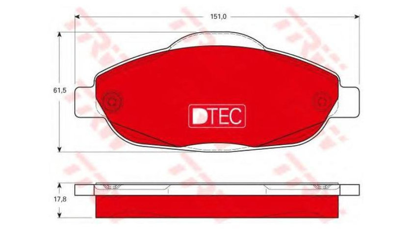 Set placute frana Peugeot 3008 2009-2016 #2 0252466017