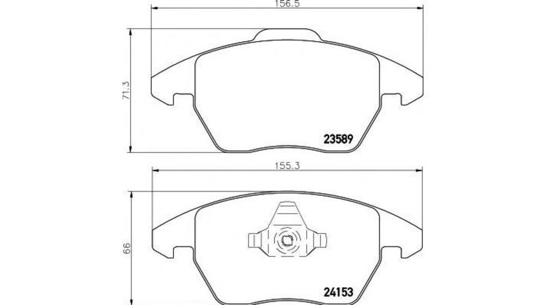Set placute frana Peugeot 307 SW (3H) 2002-2016 #3 0252358919