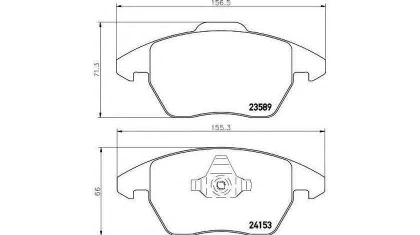 Set placute frana Peugeot 307 SW (3H) 2002-2016 #3 0252358919