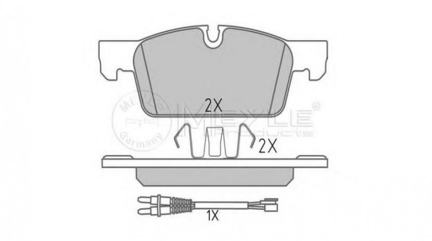 Set placute frana Peugeot 508 2010-2016 #2 0252522217