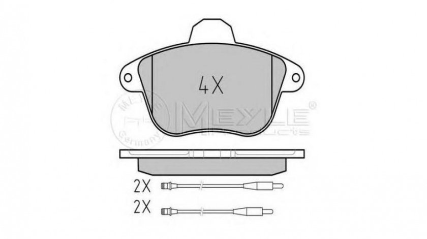 Set placute frana Peugeot 605 (6B) 1989-1999 #2 0252150717