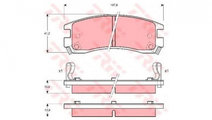 Set placute frana Pontiac GRAND PRIX VI cupe 1996-...