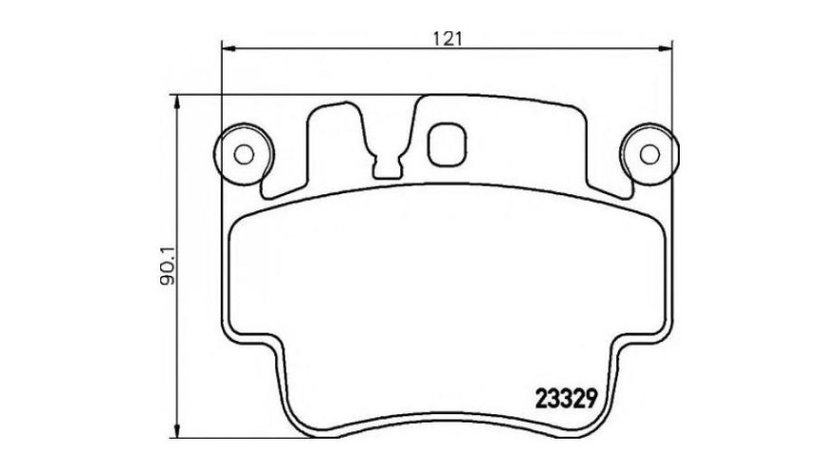 Set placute frana Porsche 911 (996) 1997-2005 #2 098200