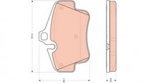 Set placute frana Porsche BOXSTER 2012- #2 077330