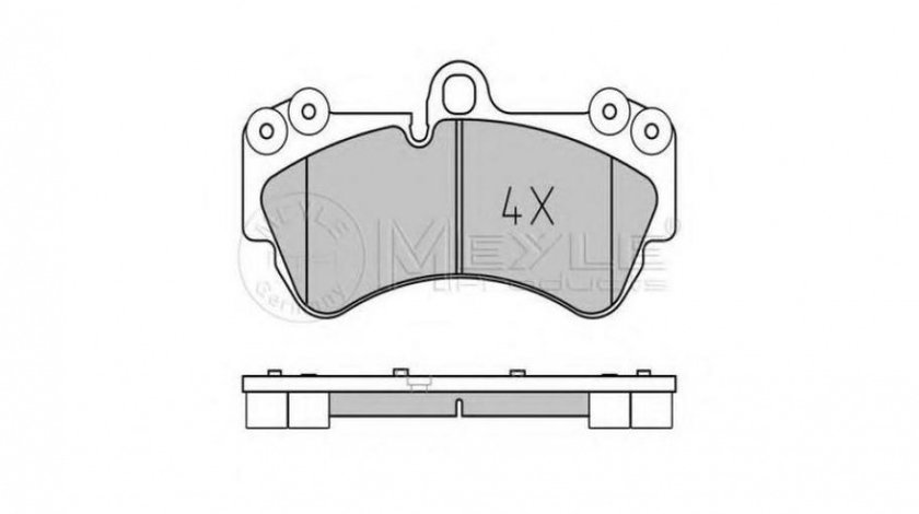 Set placute frana Porsche CAYENNE (955) 2002-2010 #2 0252369217PD