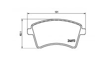 Set placute frana Renault KANGOO / GRAND KANGOO (K...