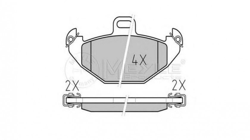 Set placute frana Renault LAGUNA I (B56_, 556_) 1993-2001 #2 0252196514