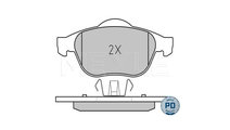 Set placute frana Renault LAGUNA II (BG0/1_) 2001-...