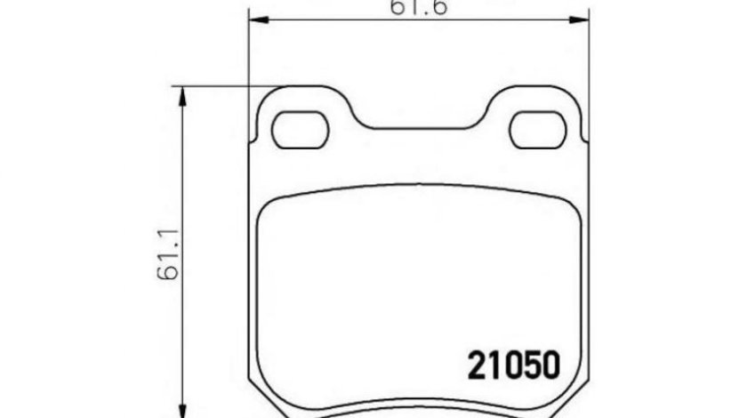 Set placute frana Saab 9-3 Cabriolet (YS3D) 1998-2003 #2 000700