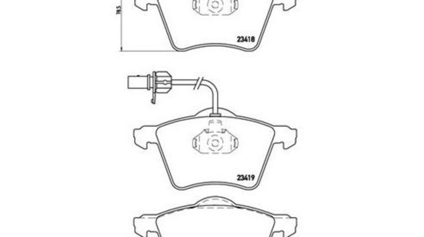 Set placute frana Seat SEAT ALHAMBRA (7V8, 7V9) 1996-2010 #3 05P982