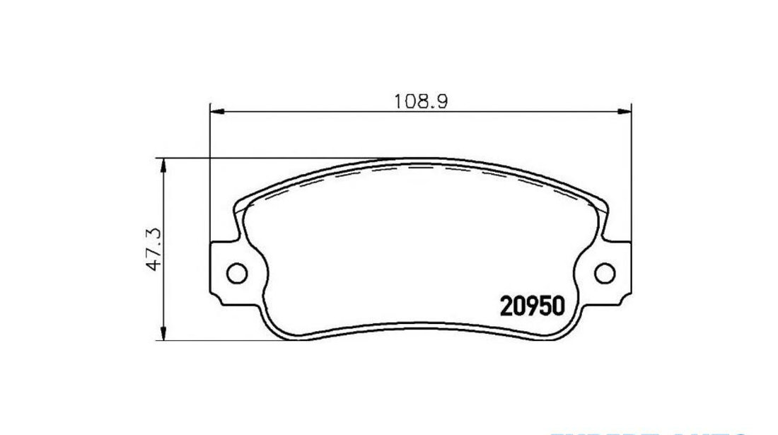 Set placute frana Seat SEAT MALAGA (023A) 1984-1993 #2 0986424098